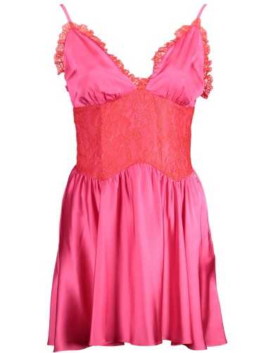 GAELLE PARIS PINK WOMAN SHORT DRESS