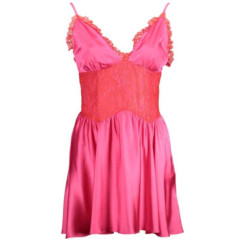 GAELLE PARIS PINK WOMAN SHORT DRESS