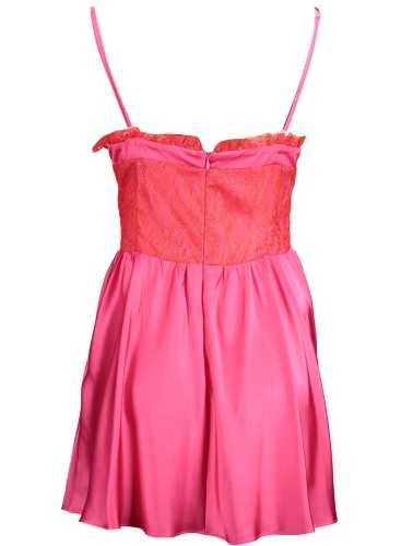 GAELLE PARIS PINK WOMAN SHORT DRESS