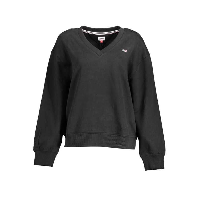 TOMMY HILFIGER FELPA SENZA ZIP DONNA NERO