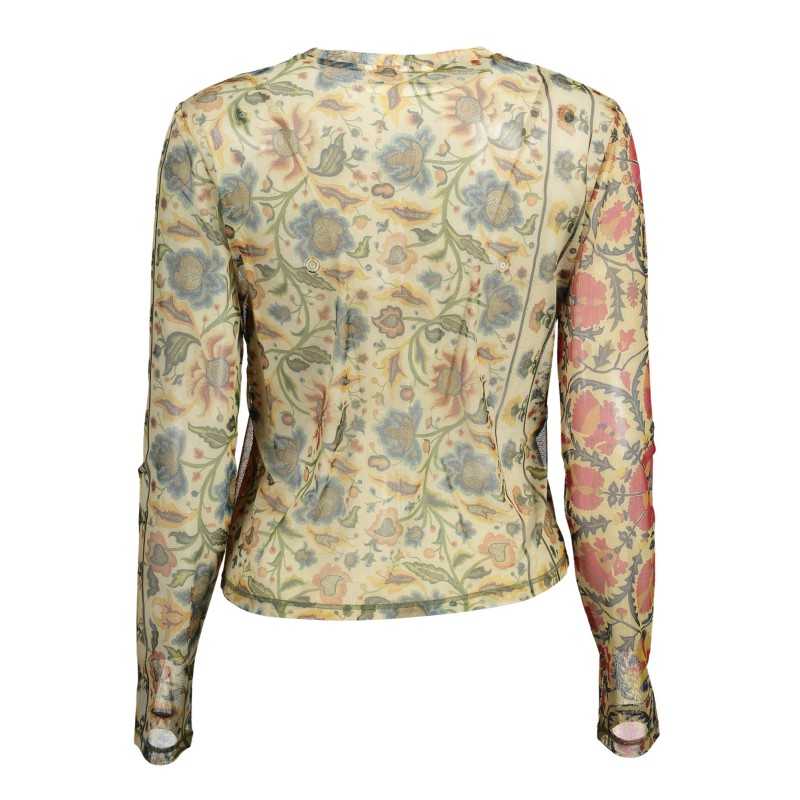 DESIGUAL WOMEN'S LONG SLEEVE T-SHIRT BEIGE