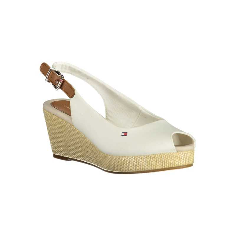 TOMMY HILFIGER SANDAL SHOES WOMAN WHITE