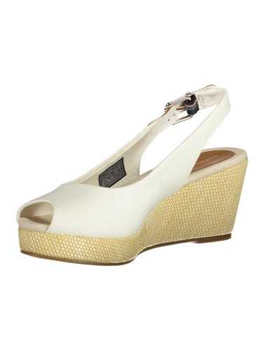 TOMMY HILFIGER SANDAL SHOES WOMAN WHITE