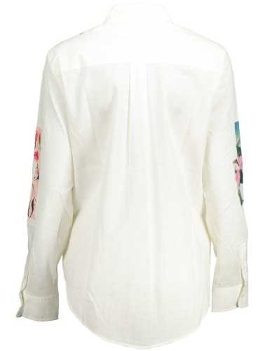 DESIGUAL CAMICIA MANICHE LUNGHE DONNA BIANCO