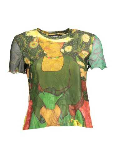 DESIGUAL T-SHIRT MANICHE CORTE DONNA VERDE