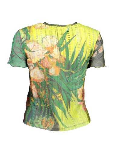 DESIGUAL T-SHIRT MANICHE CORTE DONNA VERDE