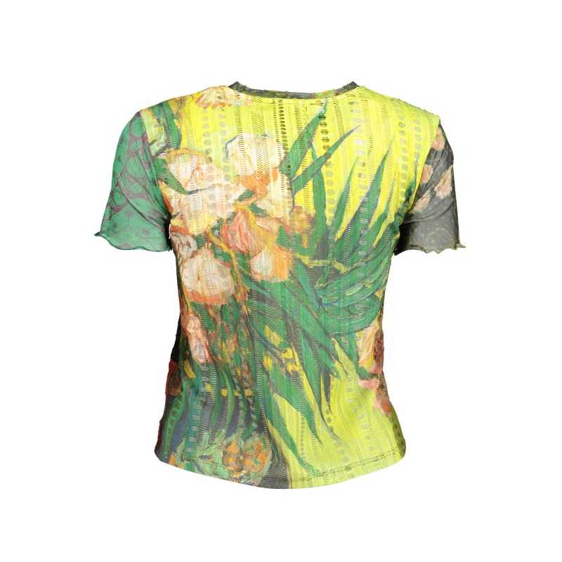 DESIGUAL T-SHIRT MANICHE CORTE DONNA VERDE