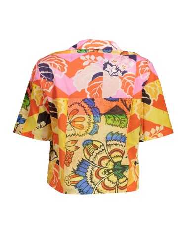 DESIGUAL SHORT SLEEVE SHIRT YELLOW WOMAN