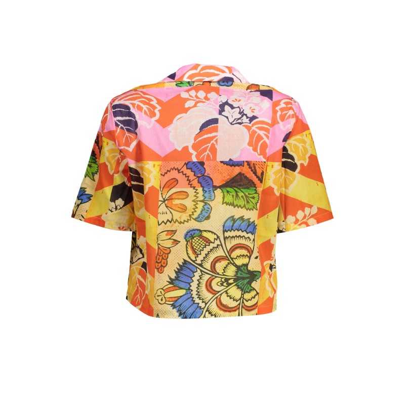 DESIGUAL SHORT SLEEVE SHIRT YELLOW WOMAN