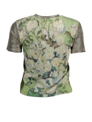 DESIGUAL WOMEN'S SHORT SLEEVE T-SHIRT GREEN