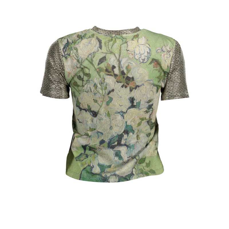 DESIGUAL T-SHIRT MANICHE CORTE DONNA VERDE