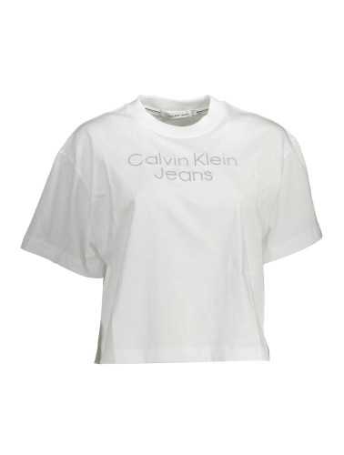 CALVIN KLEIN T-SHIRT MANICHE CORTE DONNA BIANCO