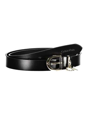 CALVIN KLEIN BLACK WOMEN'S LEATHER BELT