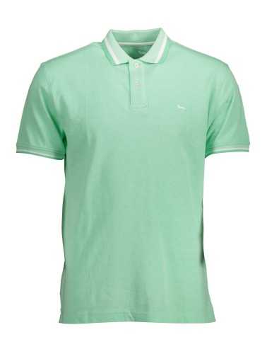 HARMONT & BLAINE GREEN MEN'S SHORT SLEEVE POLO SHIRT