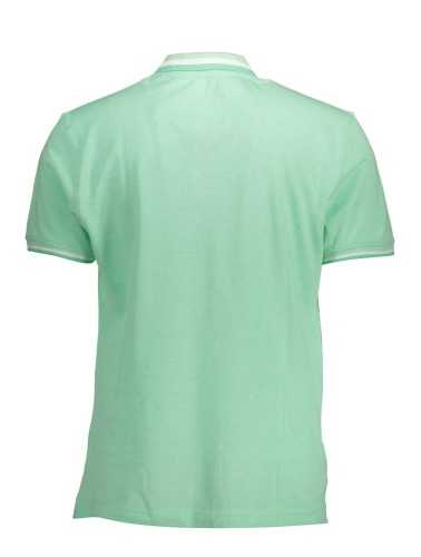 HARMONT & BLAINE GREEN MEN'S SHORT SLEEVE POLO SHIRT