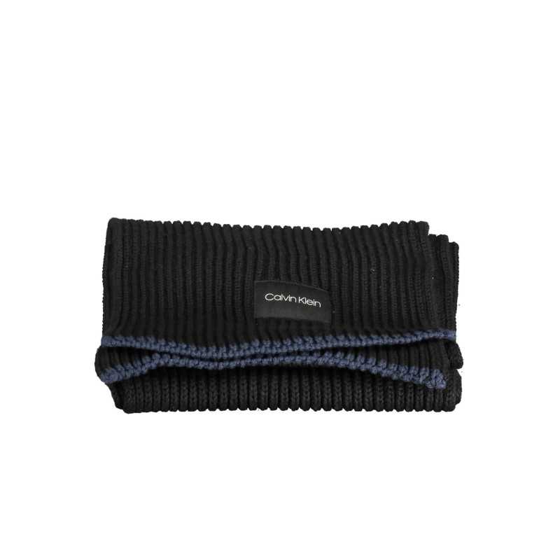 CALVIN KLEIN BLACK MEN'S SCARF