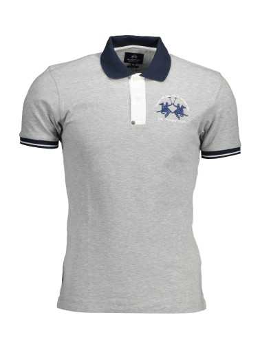 LA MARTINA POLO SHORT SLEEVE MAN GRAY