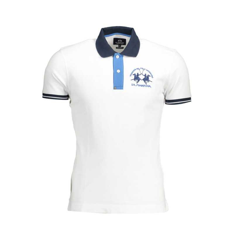 LA MARTINA POLO SHORT SLEEVE MAN WHITE