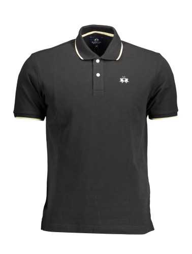 LA MARTINA POLO SHORT SLEEVE MAN BLACK