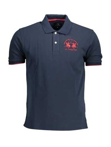 LA MARTINA POLO SHORT SLEEVE MAN BLUE