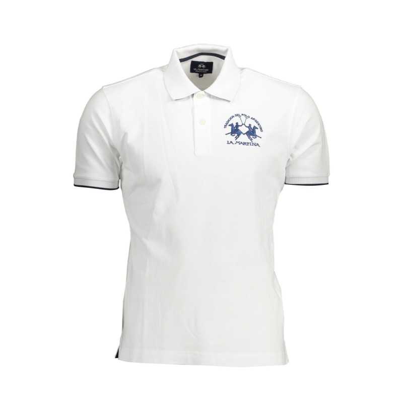 LA MARTINA POLO SHORT SLEEVE MAN WHITE