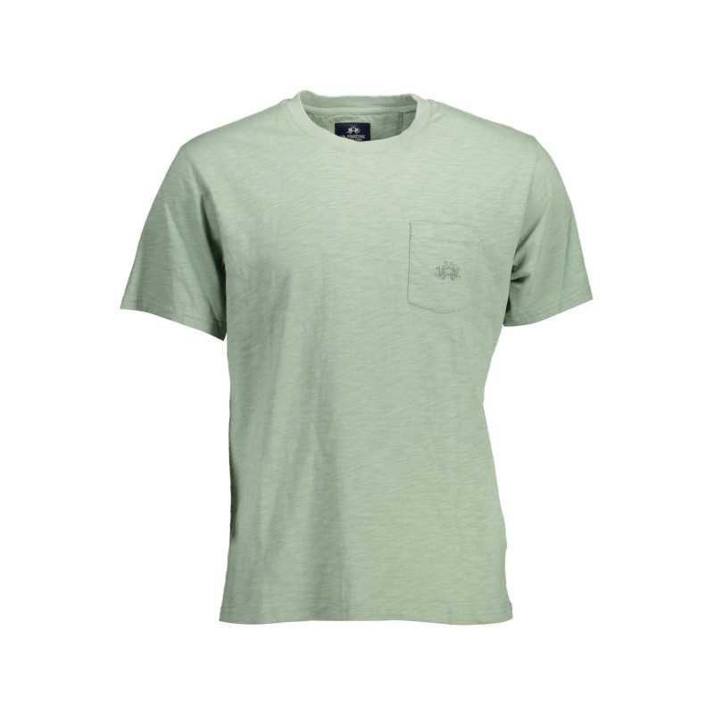 LA MARTINA GREEN MEN'S SHORT SLEEVE T-SHIRT