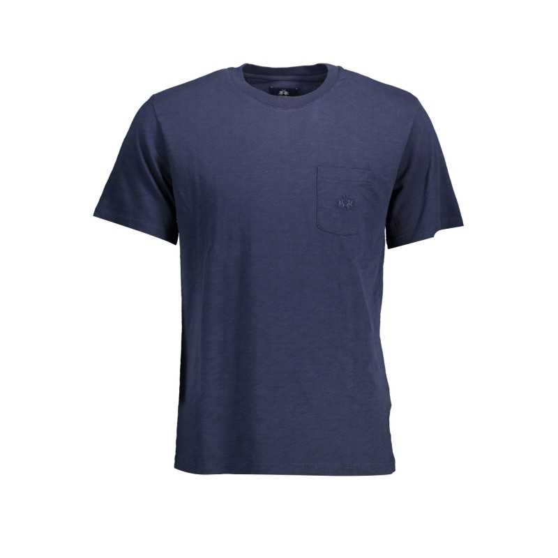 LA MARTINA MEN'S SHORT SLEEVE T-SHIRT BLUE