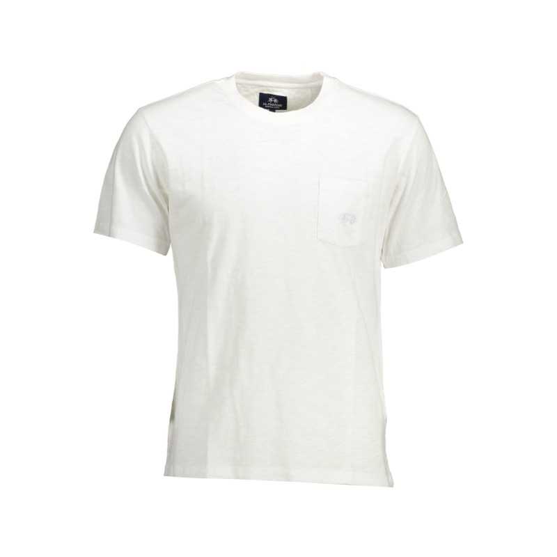 LA MARTINA WHITE MEN'S SHORT SLEEVE T-SHIRT