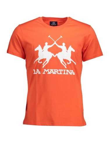 LA MARTINA MAN SHORT SLEEVE T-SHIRT ORANGE