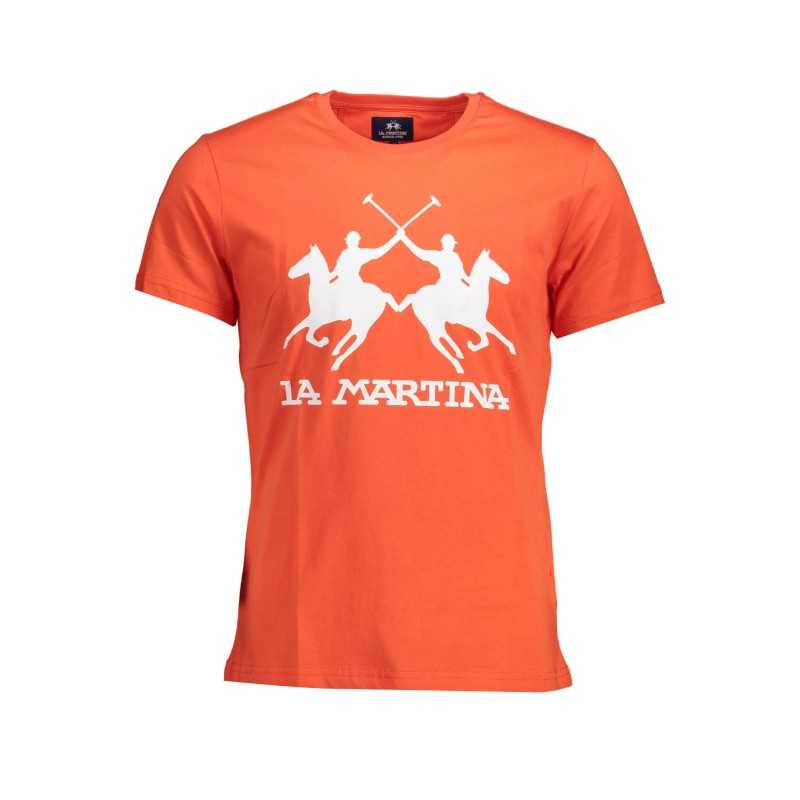 LA MARTINA MAN SHORT SLEEVE T-SHIRT ORANGE