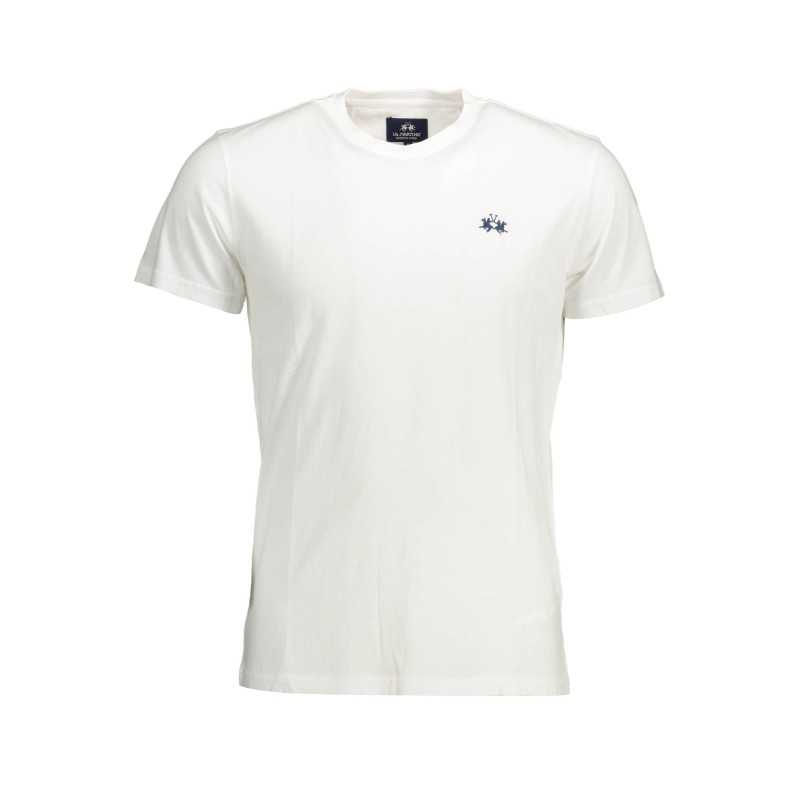 LA MARTINA WHITE MEN'S SHORT SLEEVE T-SHIRT