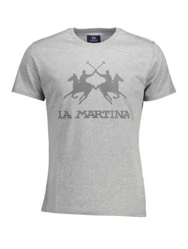 LA MARTINA MEN'S SHORT SLEEVE T-SHIRT GRAY