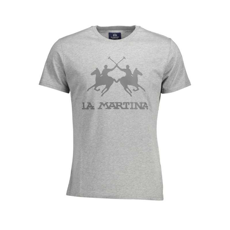 LA MARTINA MEN'S SHORT SLEEVE T-SHIRT GRAY