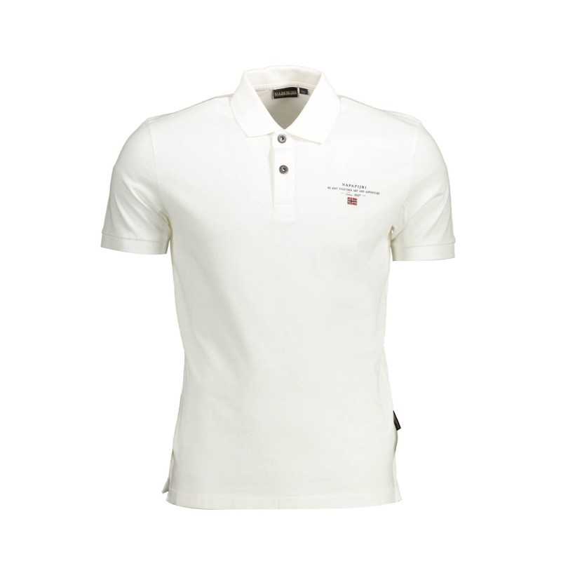 NAPAPIJRI POLO SHORT SLEEVE MAN WHITE