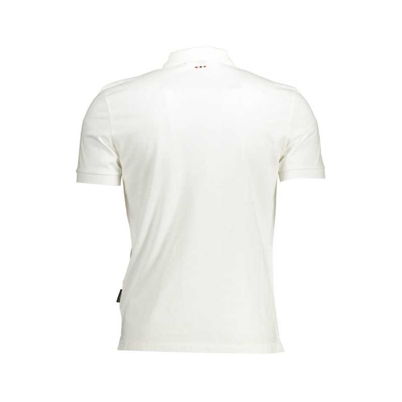 NAPAPIJRI POLO SHORT SLEEVE MAN WHITE