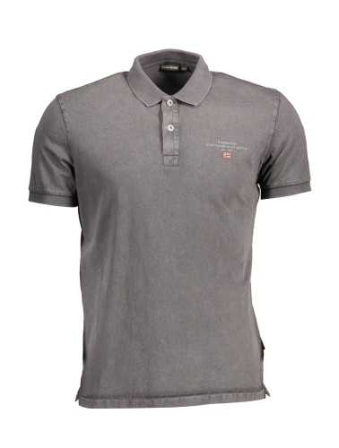 NAPAPIJRI SHORT SLEEVE POLO SHIRT MAN GRAY