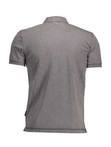 NAPAPIJRI SHORT SLEEVE POLO SHIRT MAN GRAY