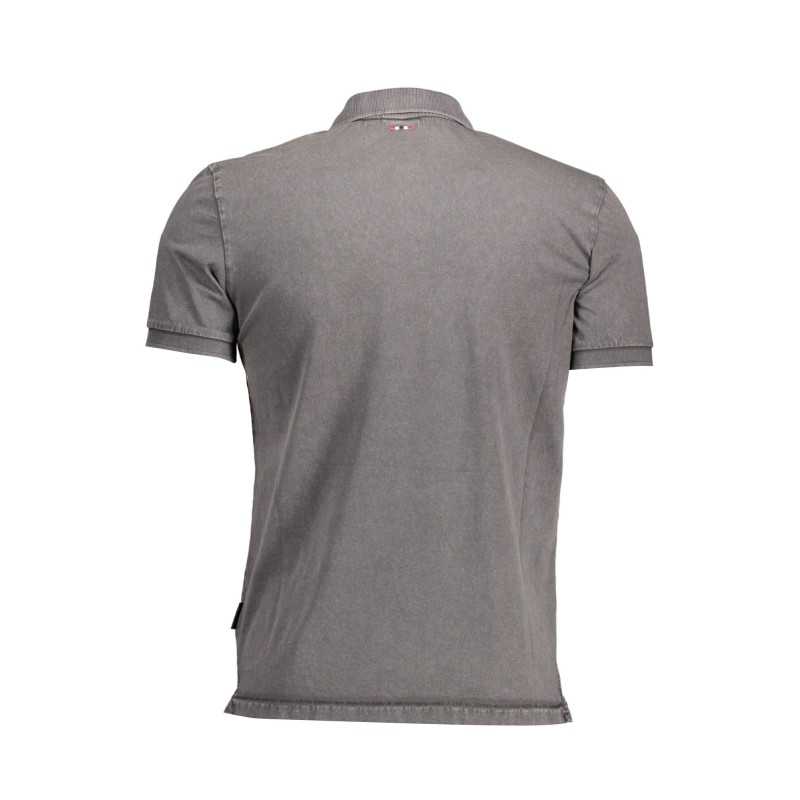 NAPAPIJRI SHORT SLEEVE POLO SHIRT MAN GRAY