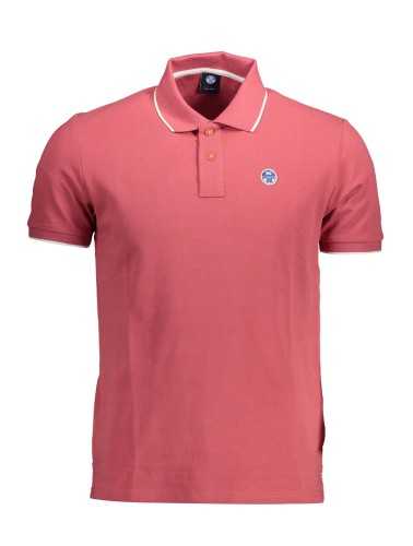 NORTH SAILS PINK MEN'S SHORT SLEEVE POLO SHIRT