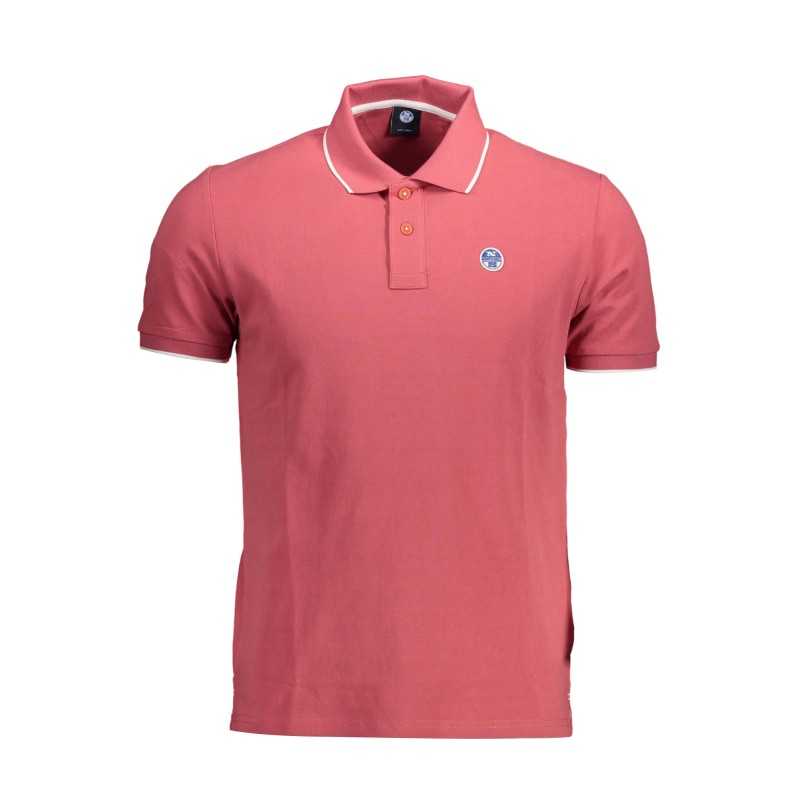 NORTH SAILS PINK MEN'S SHORT SLEEVE POLO SHIRT