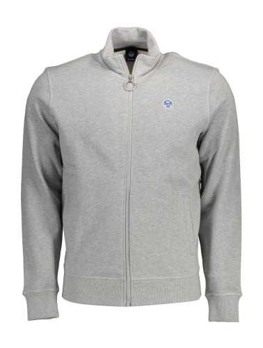 NORTH SAILS SWEATSHIRT WITH ZIP MAN GRAY