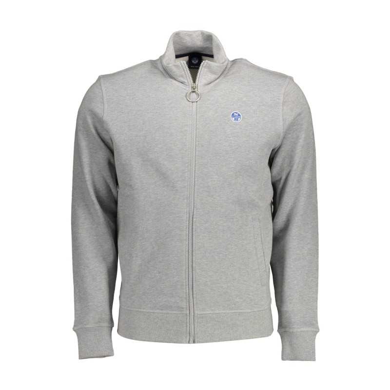 NORTH SAILS SWEATSHIRT WITH ZIP MAN GRAY