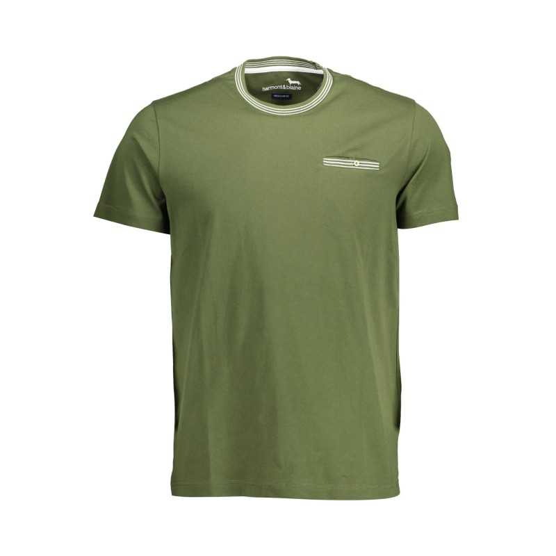 HARMONT & BLAINE T-SHIRT MANICHE CORTE UOMO VERDE