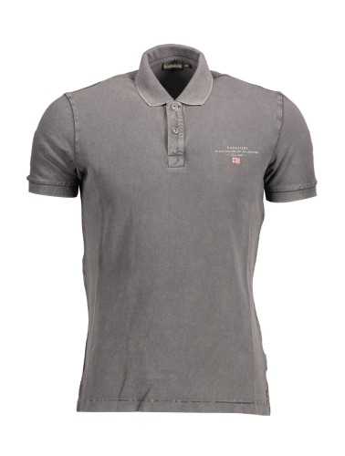 NAPAPIJRI SHORT SLEEVE POLO SHIRT MAN GRAY