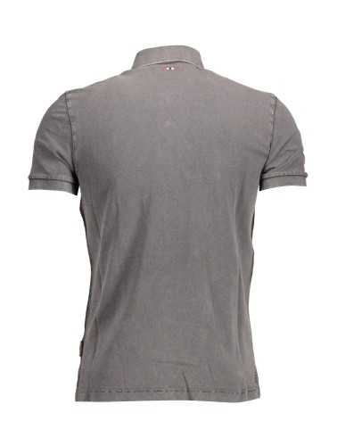 NAPAPIJRI SHORT SLEEVE POLO SHIRT MAN GRAY