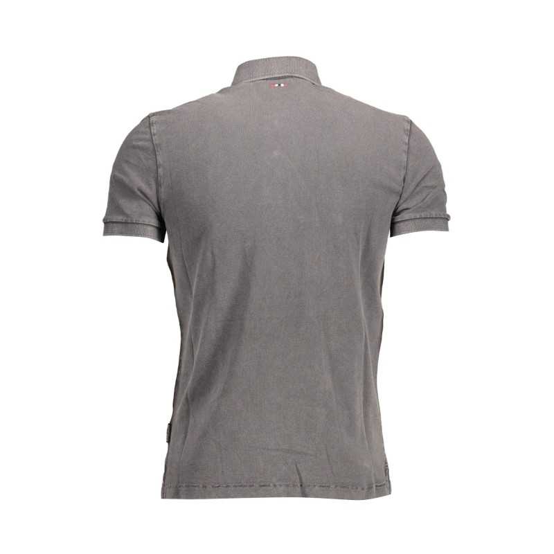 NAPAPIJRI SHORT SLEEVE POLO SHIRT MAN GRAY