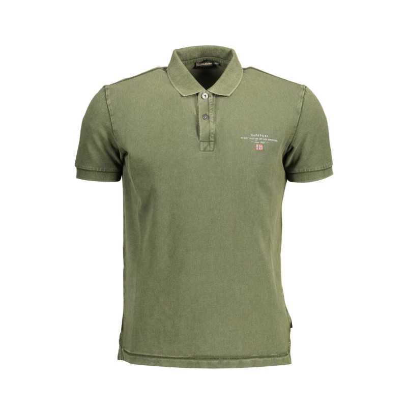 NAPAPIJRI GREEN MAN SHORT SLEEVE POLO