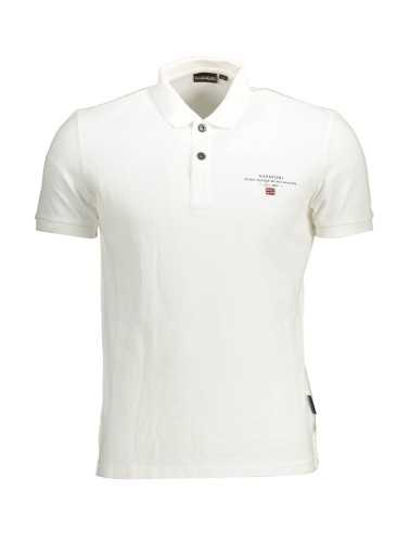 NAPAPIJRI POLO SHORT SLEEVE MAN WHITE