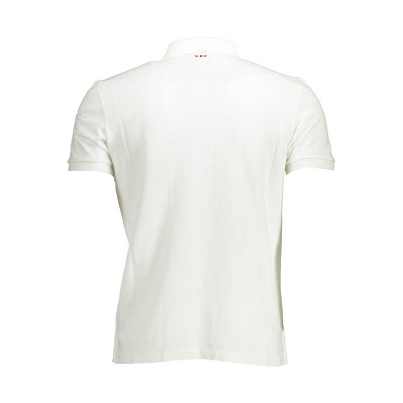 NAPAPIJRI POLO SHORT SLEEVE MAN WHITE