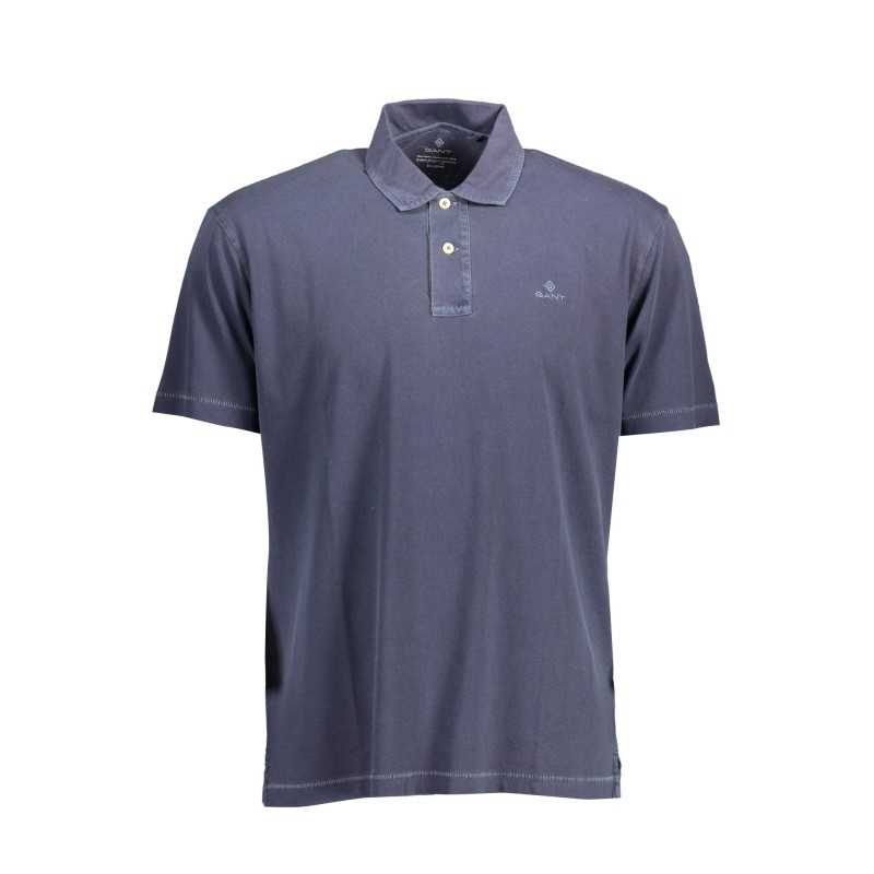 GANT SHORT SLEEVE POLO SHIRT MAN BLUE